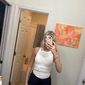 Lululemon white tie tank top All Tied Up Tank
